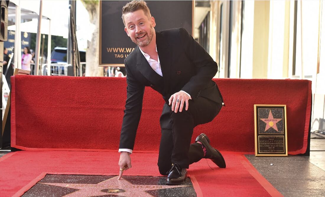 Macaulay Culkin inmortalizado en Hollywood: Recibe estrella en el Paseo de la Fama. (Photo by Jordan Strauss/Invision/AP)