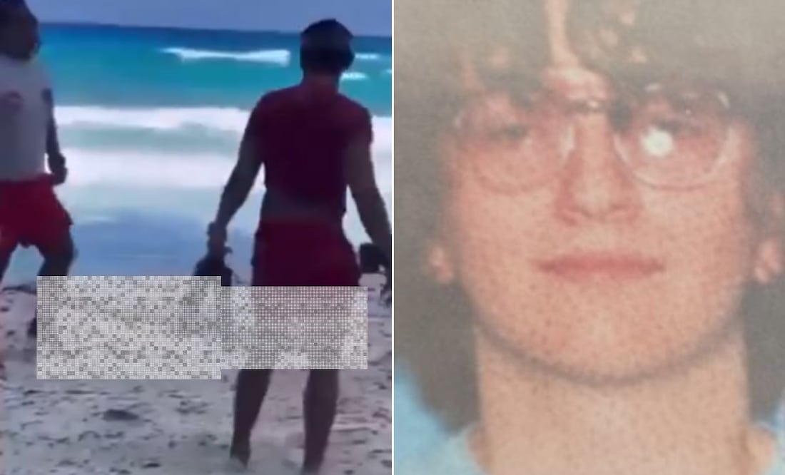 Hallan restos de turista estadounidense devorado por tiburones en playa Chac Mool de Cancún | Fotos: 'X' @@ElJornal_SV // Fiscalía @FGEQuintanaRoo