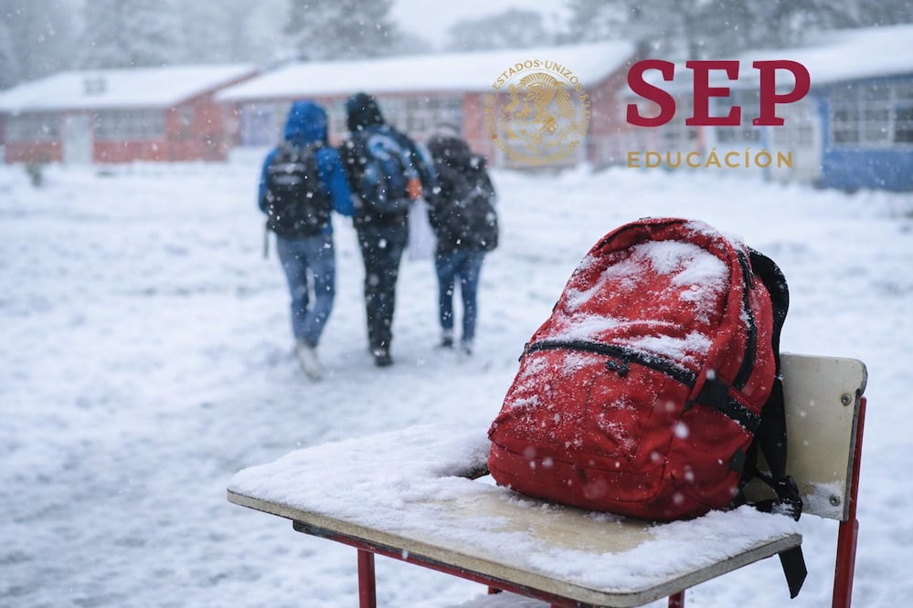 Frío extremo: SEP anuncia cancelación de clases y cambios de horario en estados afectados Foto: IA