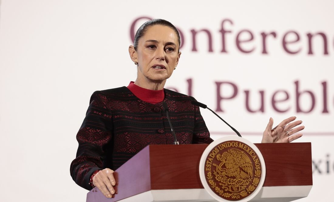 Sheinbaum: "Despliegue de 10 mil soldados en la frontera con EU no deja sin seguridad al resto del país". Foto: EFE