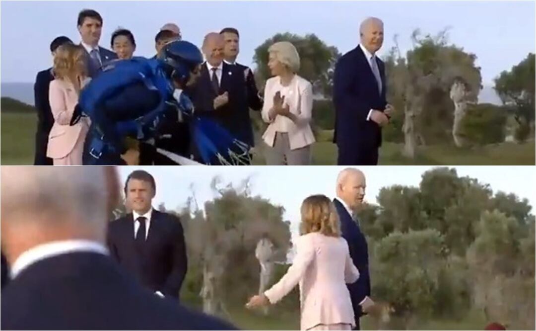 Otra más de Biden. Luce desorientado con líderes del G7. VIDEO. Foto: Tomada de Twitter