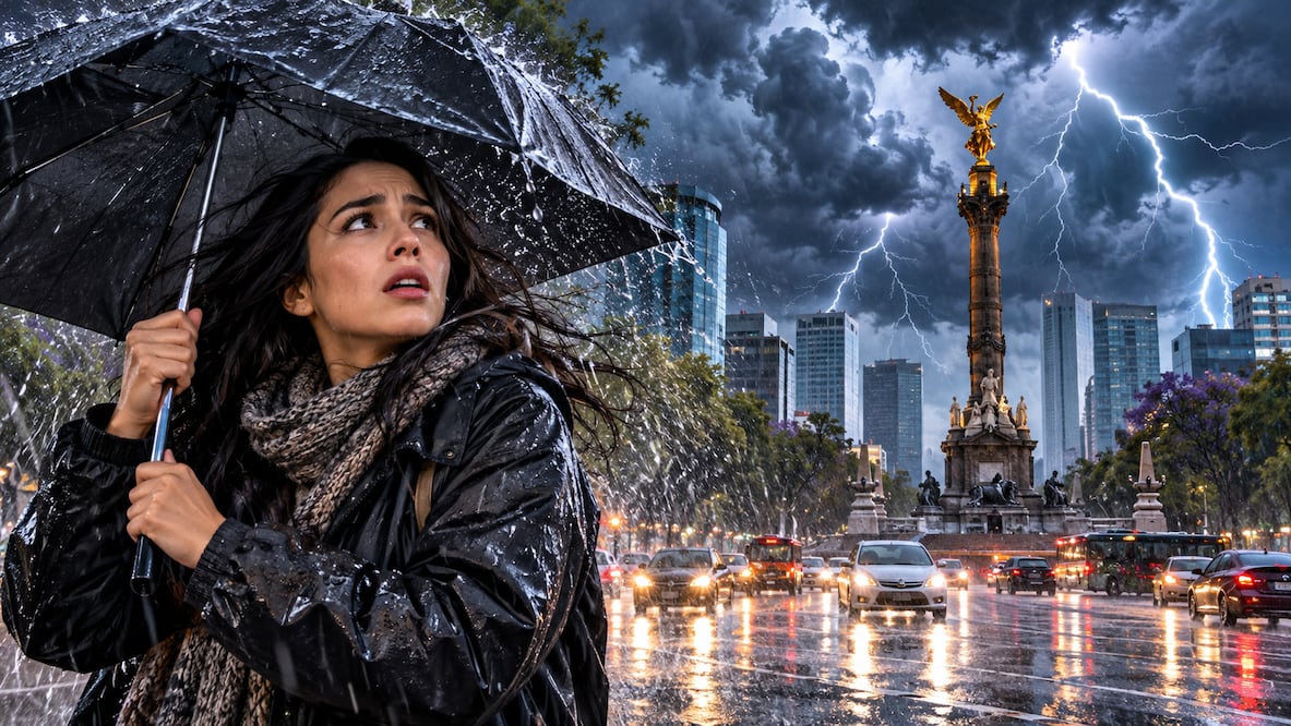 Clima en México del 23 al 26 de octubre: lluvias, frío y efectos del ciclón Vance. Foto IA