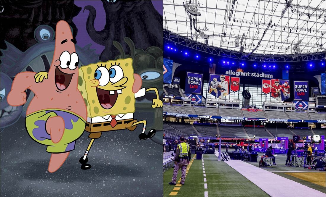 Bob Esponja y Fondo de Bikini no cantarán en el medio tiempo del Super Bowl, pero sí lo narrarán. Foto: Grosby/EFE