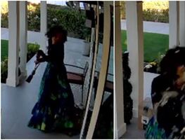 Escalofriante video muestra a mujer destrozando casa en California con pico