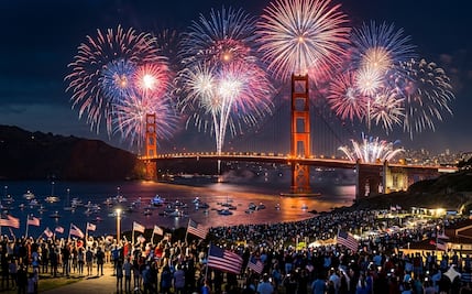San Francisco celebrará el 4 de julio con un show de fuegos artificiales desde el Golden Gate