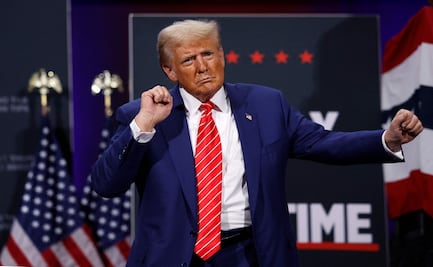 Donald Trump congrega a miles de simpatizantes en el centro de Nueva York para un gran mítin