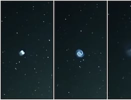 Video. Captan misteriosa formación espiral en cielos de Hawái