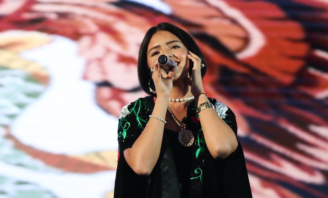 Ángela Aguilar. Presume tatuaje de Christian Nodal y habla sobre si hubo boda en Italia y su supuesto embarazo. Foto: EFE