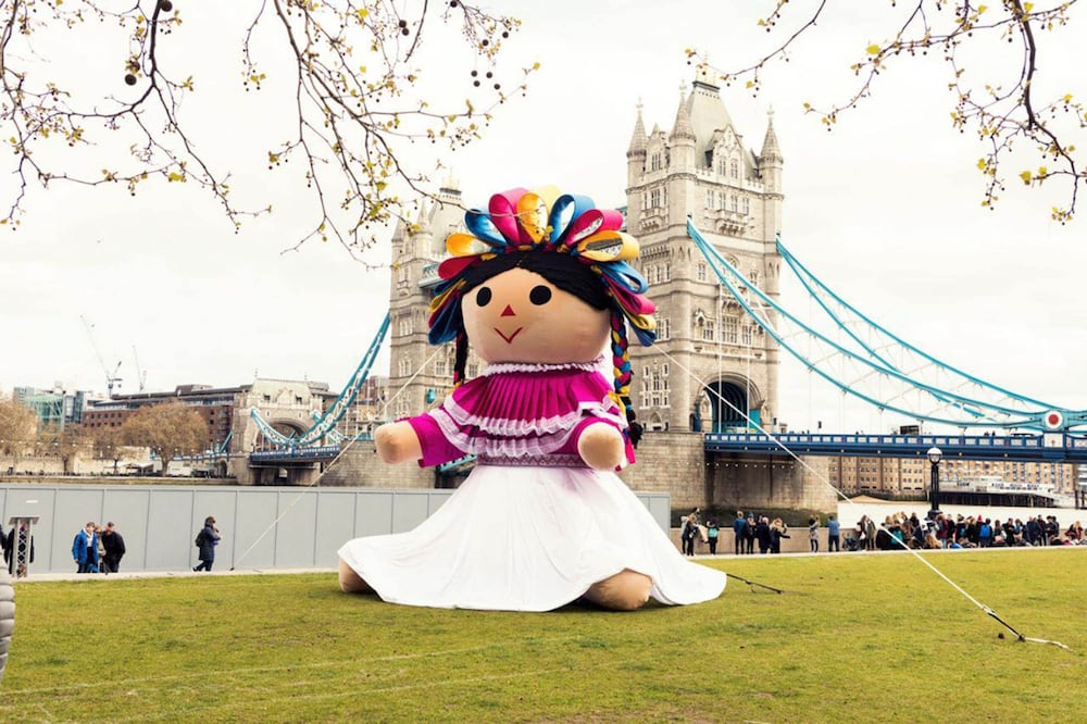 "Lelé," la muñeca gigante de la cultura otomí. Foto Archivo EL UNIVERSAL