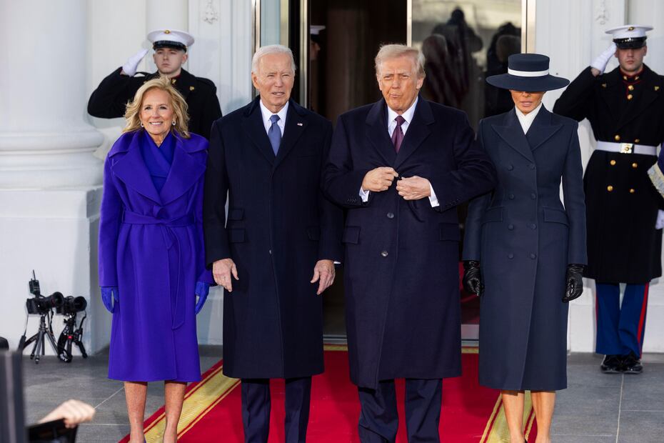 Ivanka y Melania Trump, son el epítome de la elegancia en la investidura de Donald Trump. Foto: EFE