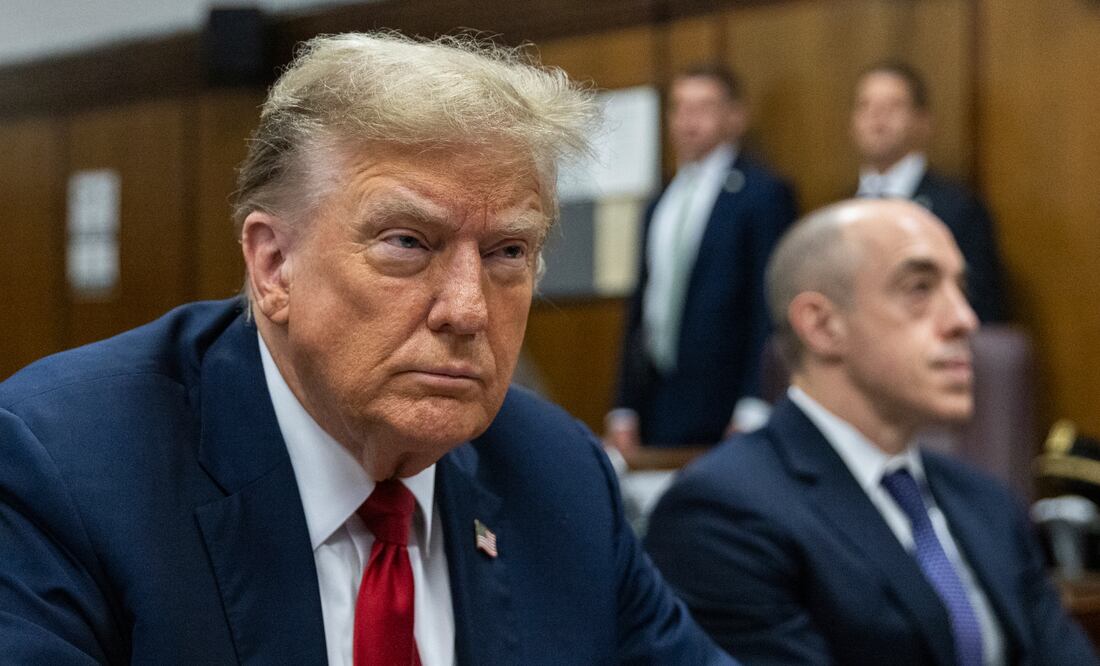 Donald Trump pierde apelación de la "orden mordaza" en el caso penal de Nueva York. (Jeenah Moon/Pool Photo via AP)