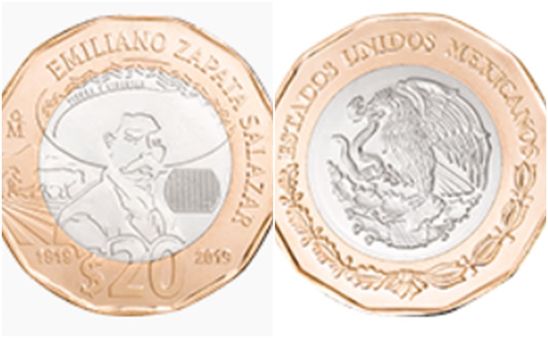 ¿La tienes? Esta moneda de $20 pesos vale más de $1.6 millones de pesos. Foto: Banxico
