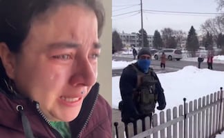 Agente de ICE intenta detener a repartidora, pero la dueña del pedido la salva y la esconde en su casa: VIDEO 