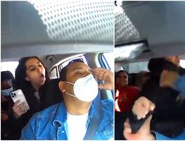 Video. Pasajeras atacan a conductor de Uber que les pidió usar cubrebocas