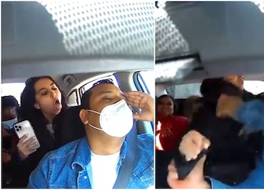 Video. Pasajeras atacan a conductor de Uber que les pidió usar cubrebocas