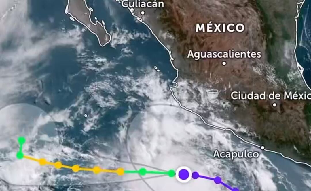 Tormenta tropical Adrian se forma en el Pacífico mexicano y provoca lluvias intensas. Foto Coordinación Nacional de Protección Civil