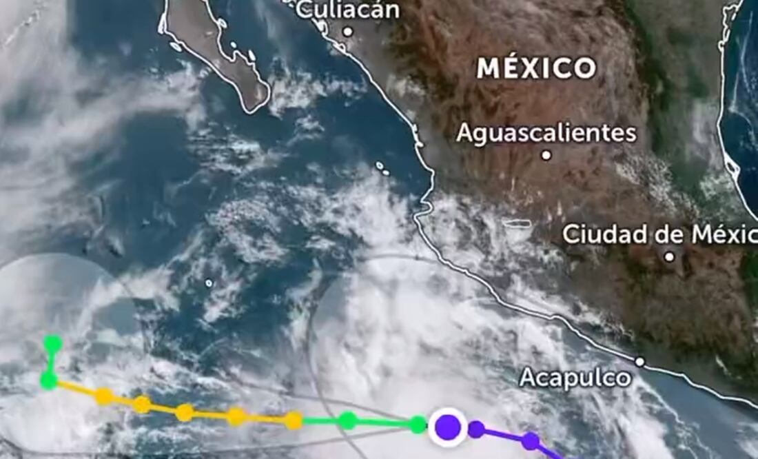 Tormenta tropical Adrian se forma en el Pacífico mexicano y provoca lluvias intensas. Foto Coordinación Nacional de Protección Civil