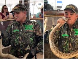 Entrenador de serpientes de cascabel muere en espectáculo por mordida de una