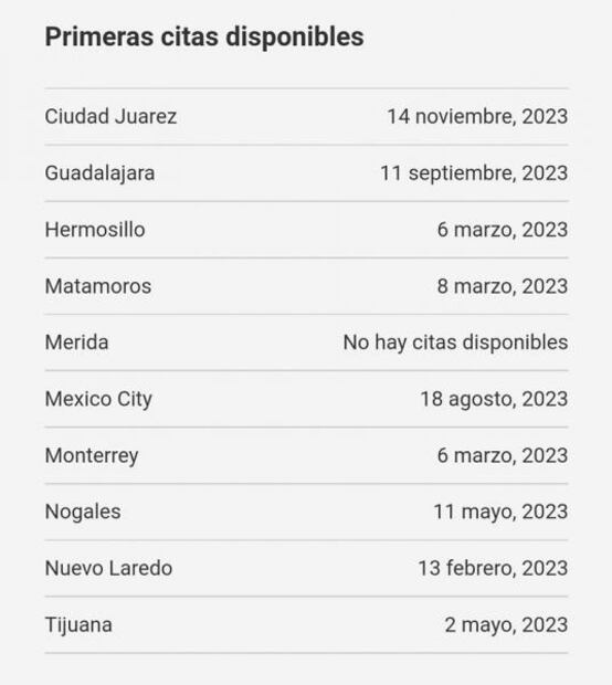 Ya tramitan visa de turista en todos los consulados de EU en México