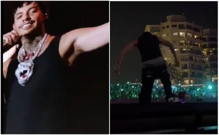 Natanael Cano explota en pleno concierto: golpea a DJ y destruye su equipo: "Se me puso bravo"