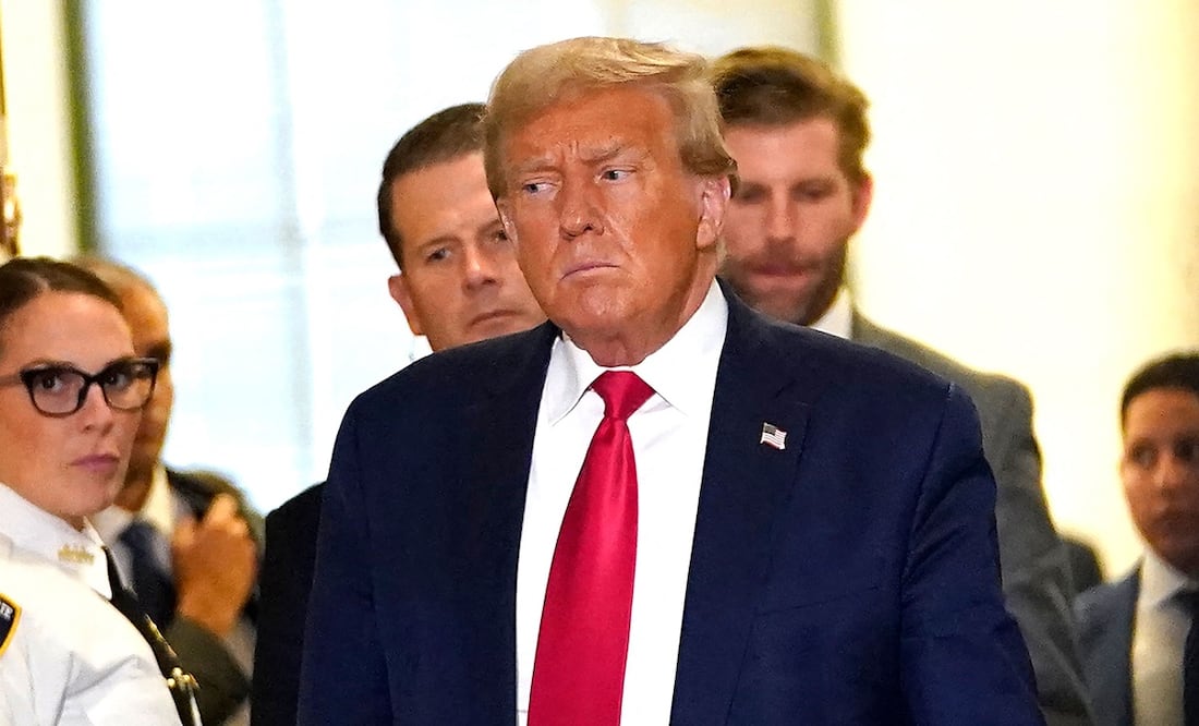 La vez que a Donald Trump le prohibieron estar en sesión fotográfica con modelos de Victoria’s Secret. Foto: AFP