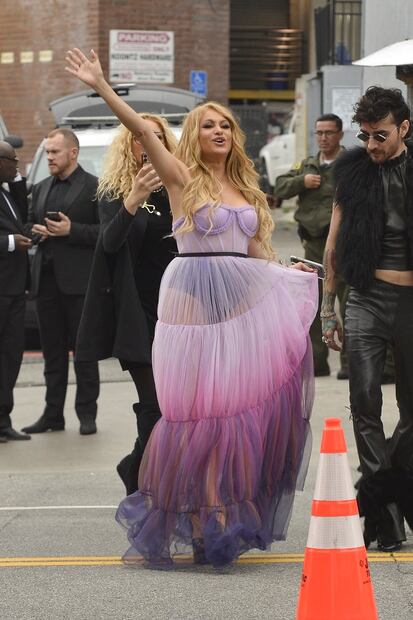 Paulina Rubio asistió a una exclusiva fiesta de Elton John. Foto: The Grosby Group
