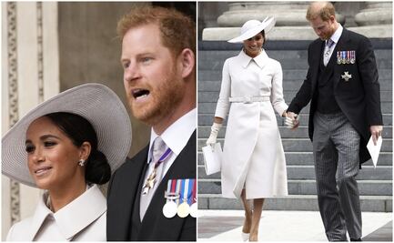 Harry y Meghan causan polémica por presencia en festejos de la Reina Isabel
