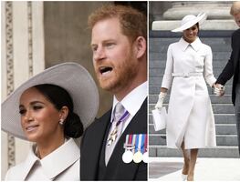 Harry y Meghan causan polémica por presencia en festejos de la Reina Isabel