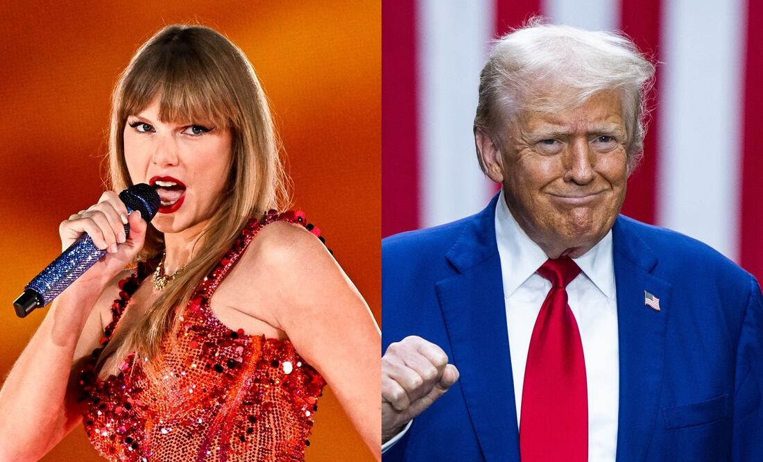 Donald Trump comparte imágenes falsas de Taylor Swift apoyando su candidatura. Foto: AFP/EFE