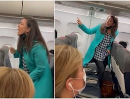 Mujer se niega a usar cubrebocas y grita a pasajeros de avión en EU