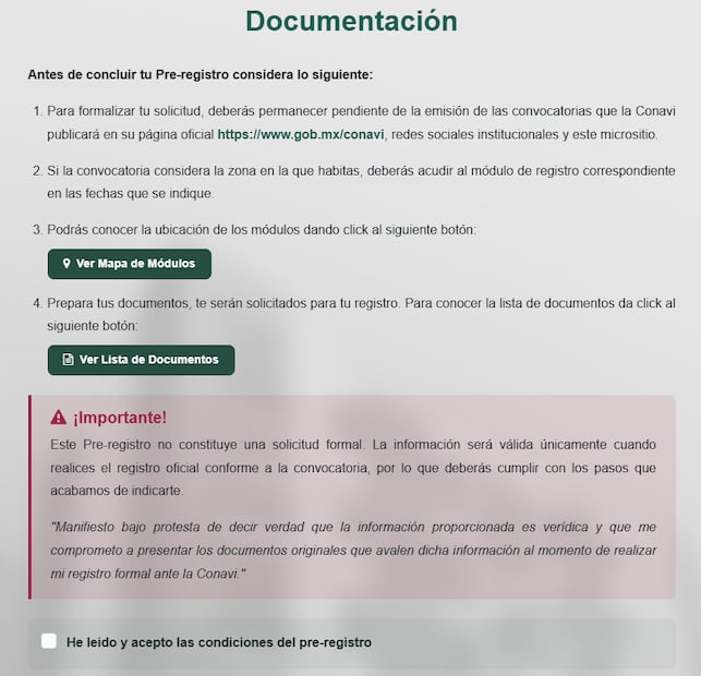 Vivienda del bienestar pre registro en linea. Foto: Tomada CONAVI