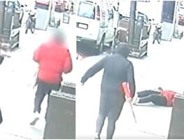 Video. Hombre golpea brutalmente a transeúnte con bate de béisbol en Nueva York