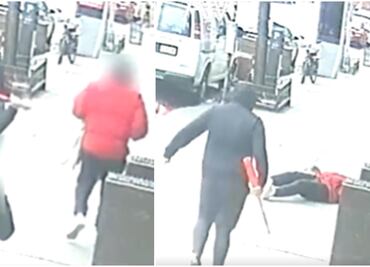 Video. Hombre golpea brutalmente a transeúnte con bate de béisbol en Nueva York