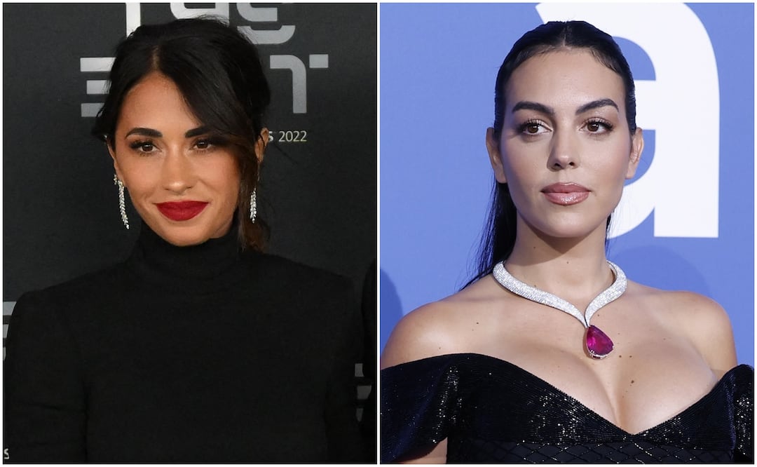 Antonela Roccuzzo y Georgina Rodríguez toman la playa para lucir sus bikinis más pequeños. Foto: AFP/EFE