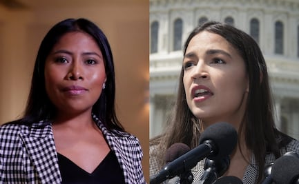  Yalitza Aparicio se reúne con la congresista Alexandria Ocasio-Cortez 