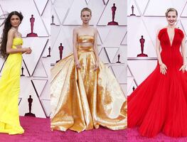 Los vestidos más deslumbrantes en los Premios Óscar 2021