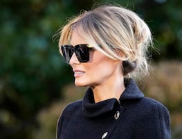 Melania Trump se despide de la Casa Blanca con look de casi $100 mil dólares