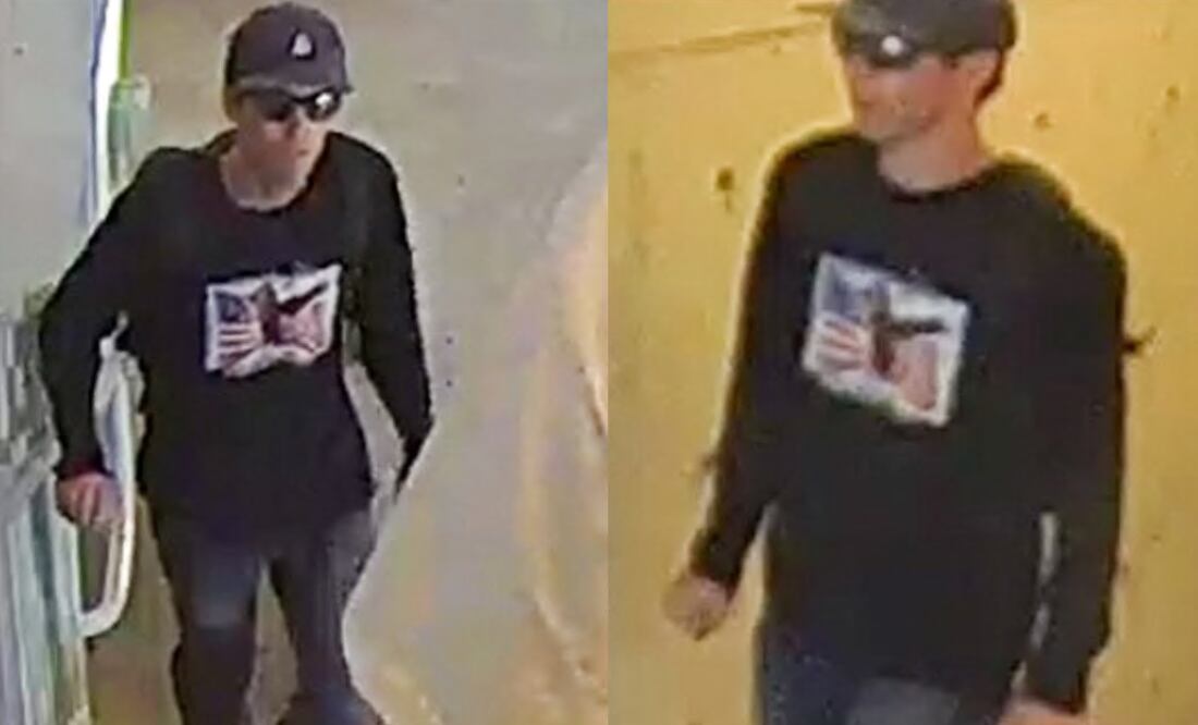 FBI difunde imágenes del sospechoso que asesinó a Charlie Kirk en Utah. (Photo by HANDOUT / AFP)