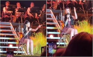 Fans de Cazzu insultan a Nodal y ella sorprende con su reacción en pleno concierto en Chile