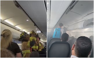 Pánico en el cielo; vuelo de Orlando aterriza de emergencia por batería incendiada