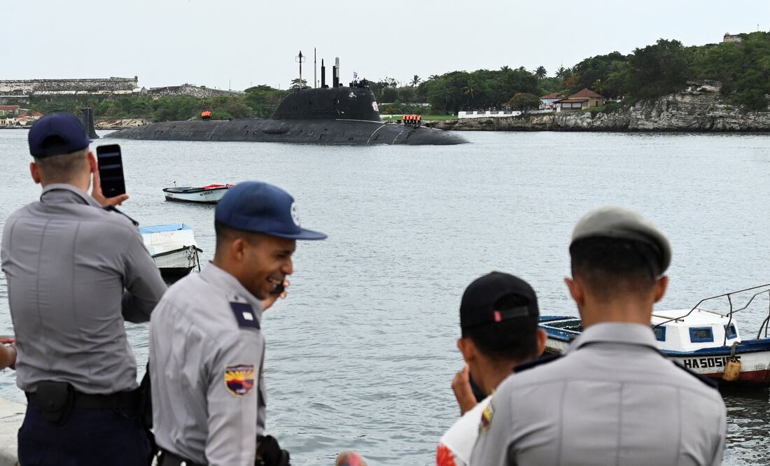 Submarino nuclear ruso llega a Cuba. ¿Para qué? ¿Hará pruebas? Foto: AFP