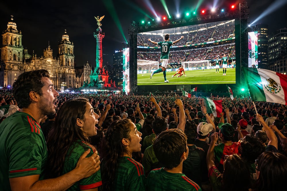 ¿Dónde ver el Mundial GRATIS en CDMX? Las sedes oficiales para seguir todos los partidos. Foto IA