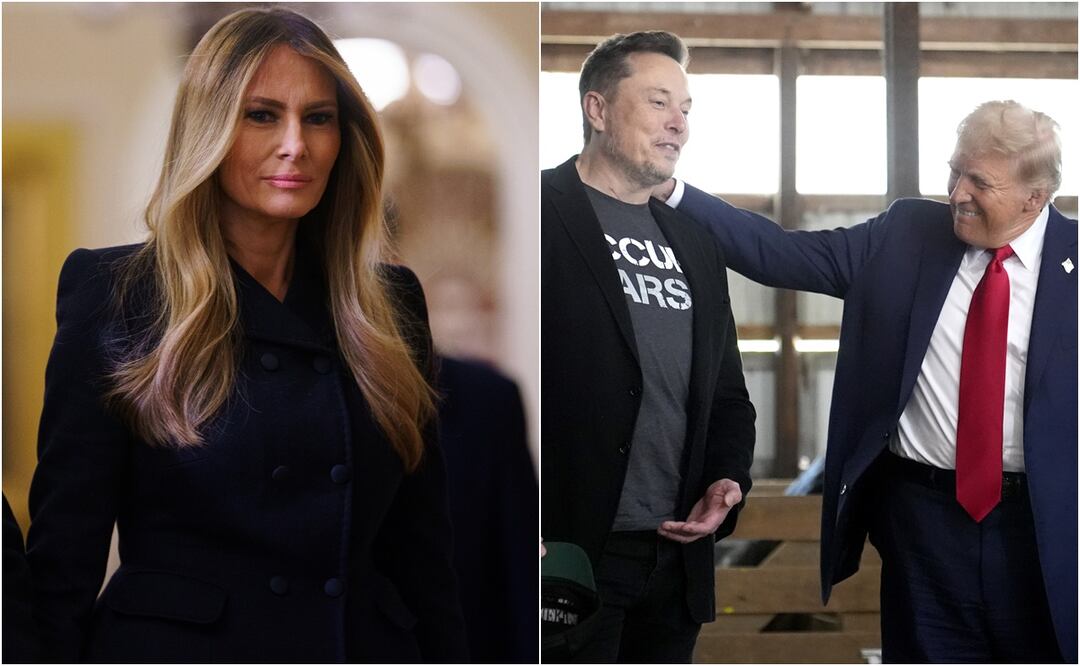 Elon Musk y Donald Trump tienen el ‘bromance’ más inesperado. Esto opina Melania. Foto: AP/AFP
