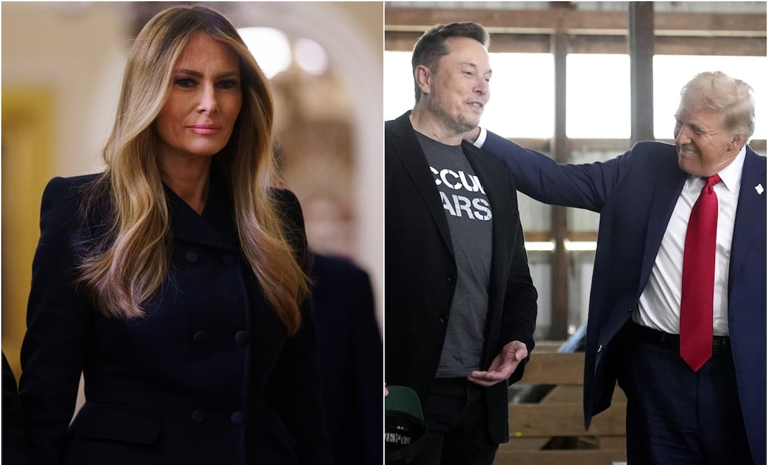 Elon Musk y Donald Trump tienen el ‘bromance’ más inesperado. Esto opina Melania. Foto: AP/AFP