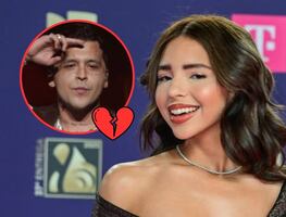 Ángela Aguilar ya no canta en vivo con Christian Nodal y él solo la mira tras escenario. (VIDEO)