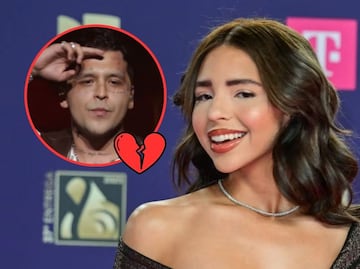 Ángela Aguilar ya no canta en vivo con Christian Nodal y él solo la mira tras escenario. (VIDEO)