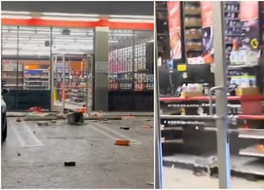 Saquean tienda AutoZone tras toma de calle en el sur de Los Ángeles. VIDEO