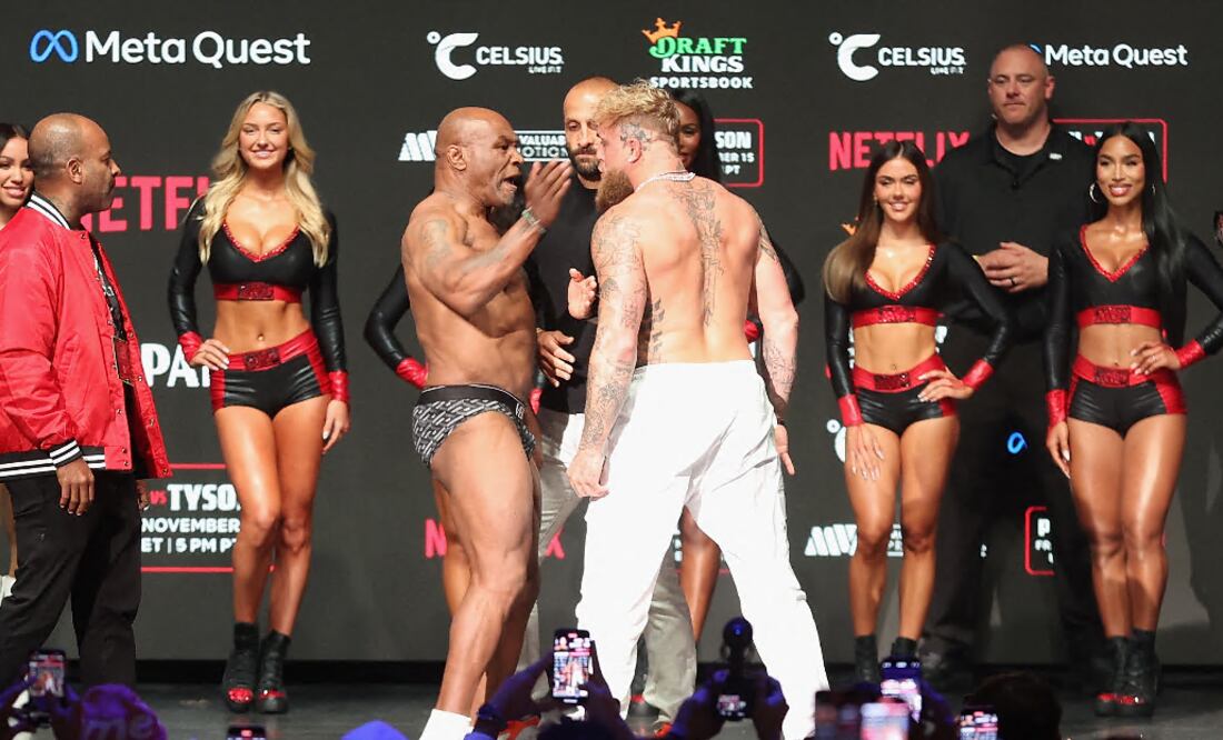 Mike Tyson y Jake Paul: ¿Cuánto ganarán por la pelea del año? Horario y dónde verla. Foto Christian Petersen/Getty Images/AFP