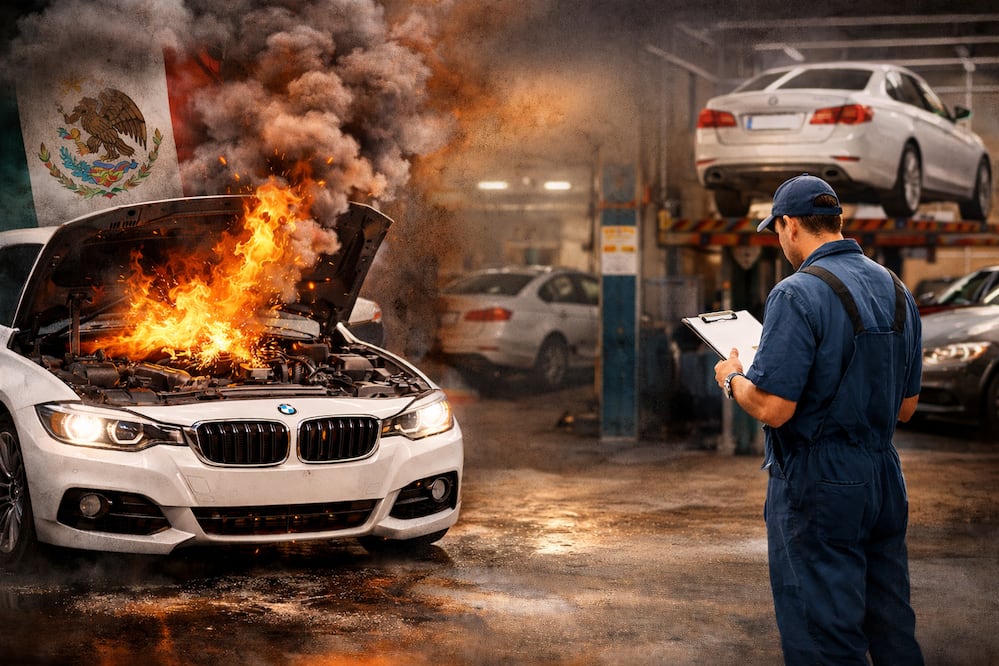 Alerta Profeco: BMW en riesgo de incendio y pide revisar miles de autos en México. Foto IA