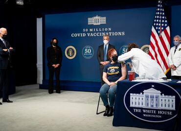 Estados Unidos ha administrado ya 50 millones de vacunas contra la covid-19